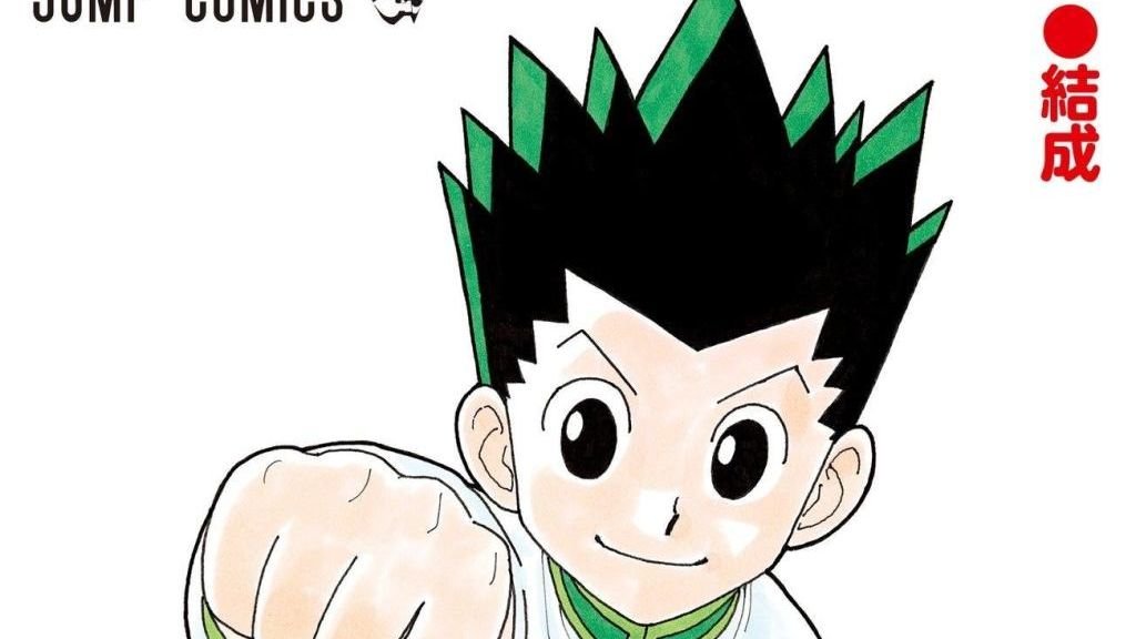 Portada oficial del tomo 38 de Hunter x Hunter (Jump Comics), con Gon Freecss lanzando un puñetazo hacia el lector